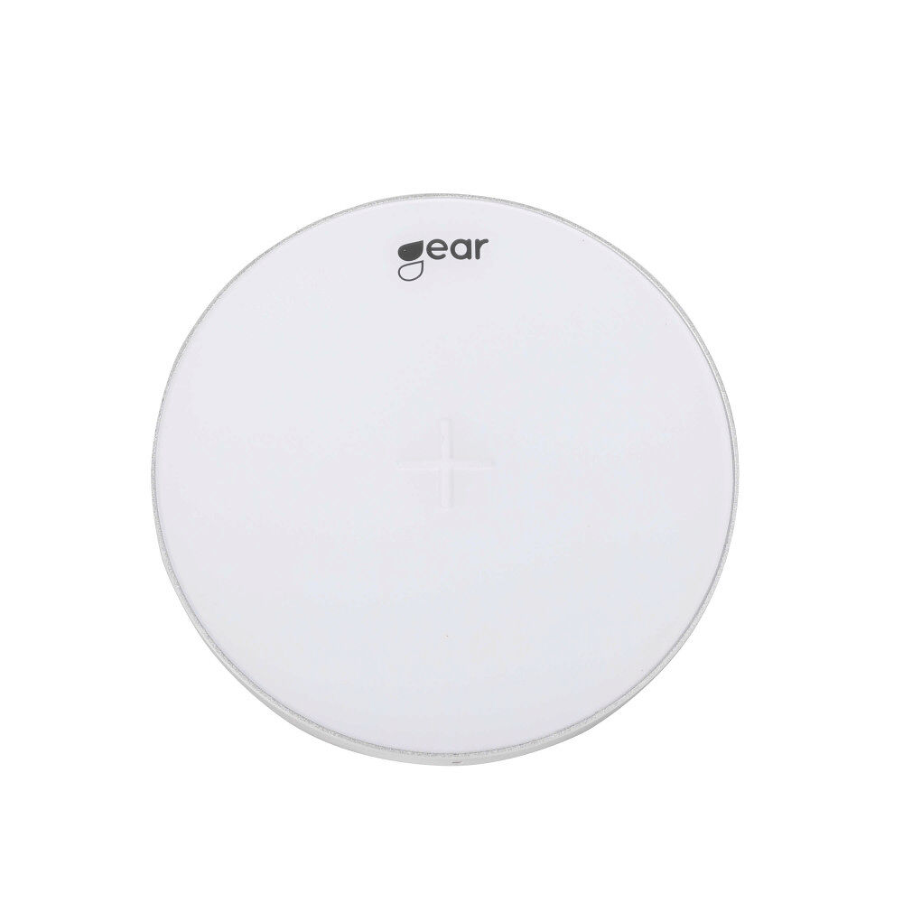 GEAR Trådlös QI Laddare 220V 5W 1A Vit