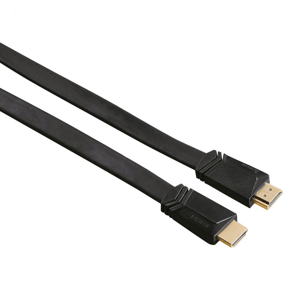 Hama Kabel HDMI Ethernet Platt Svart 1.5m