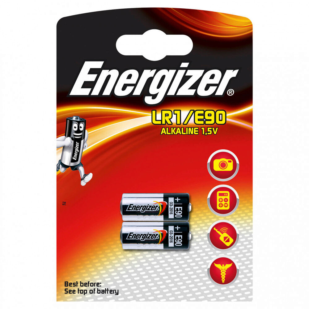 ENERGIZER Batteri LR1/E90 Alkaline 2-pack