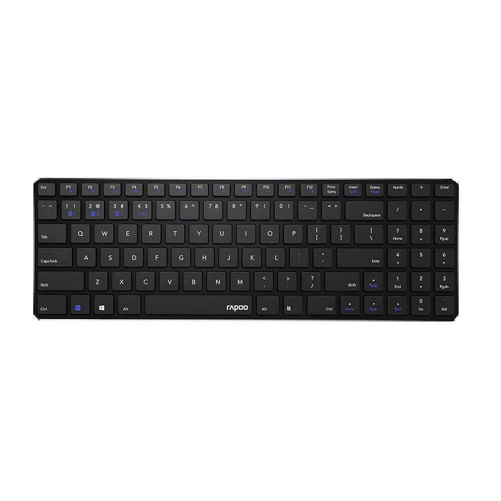 RAPOO Keyboard E9100M Wireless Multi-Mode Black