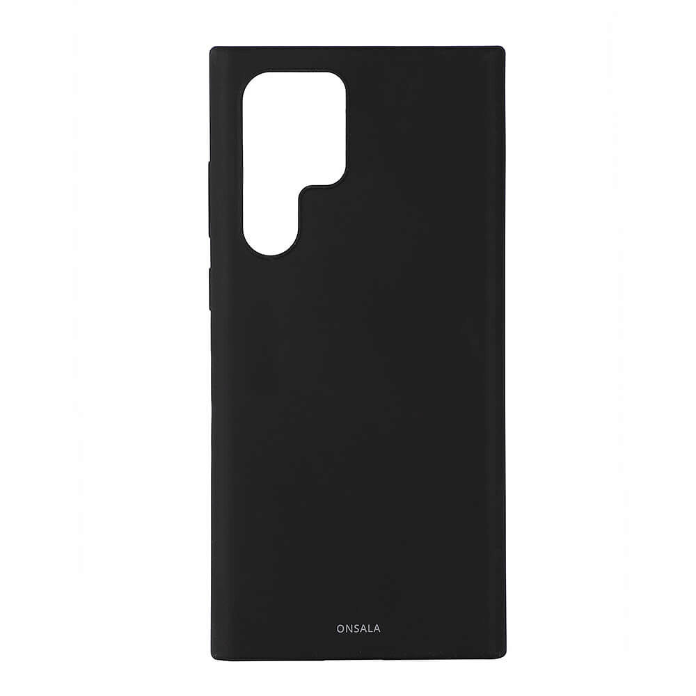 ONSALA Mobilcover Silicone Black Samsung S22 Ultra