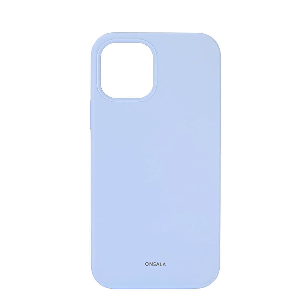 ONSALA Mobilecover Silicone Light Blue iPhone 12 / 12 Pro