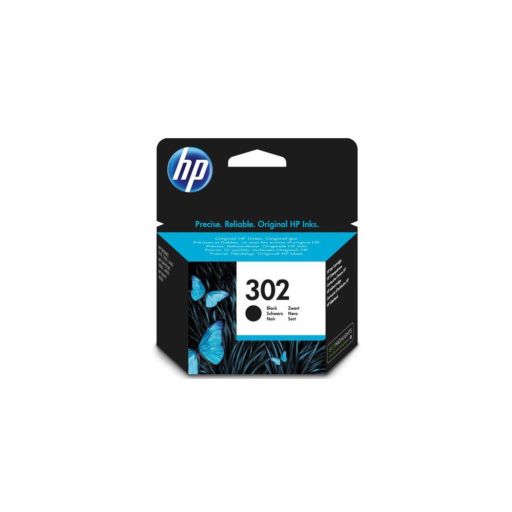 HP Bläckpatron HP F6U66AE 302 svart