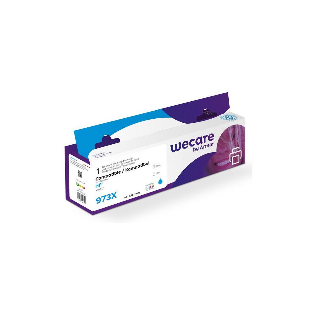 Wecare Bläckpatron WECARE 973X cyan