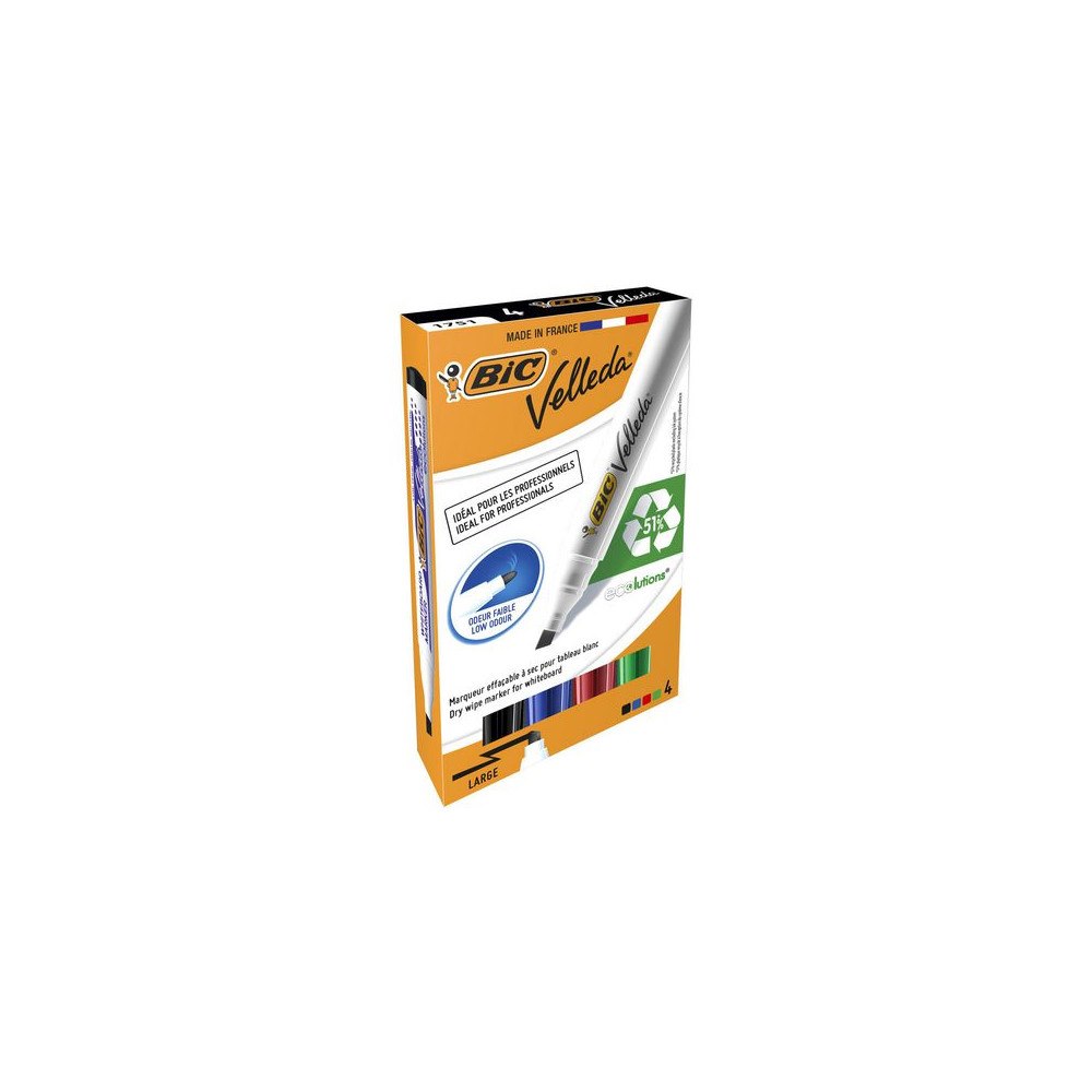 BiC Velleda Whiteboardpenna BIC Velleda 1754ECO 4/fp