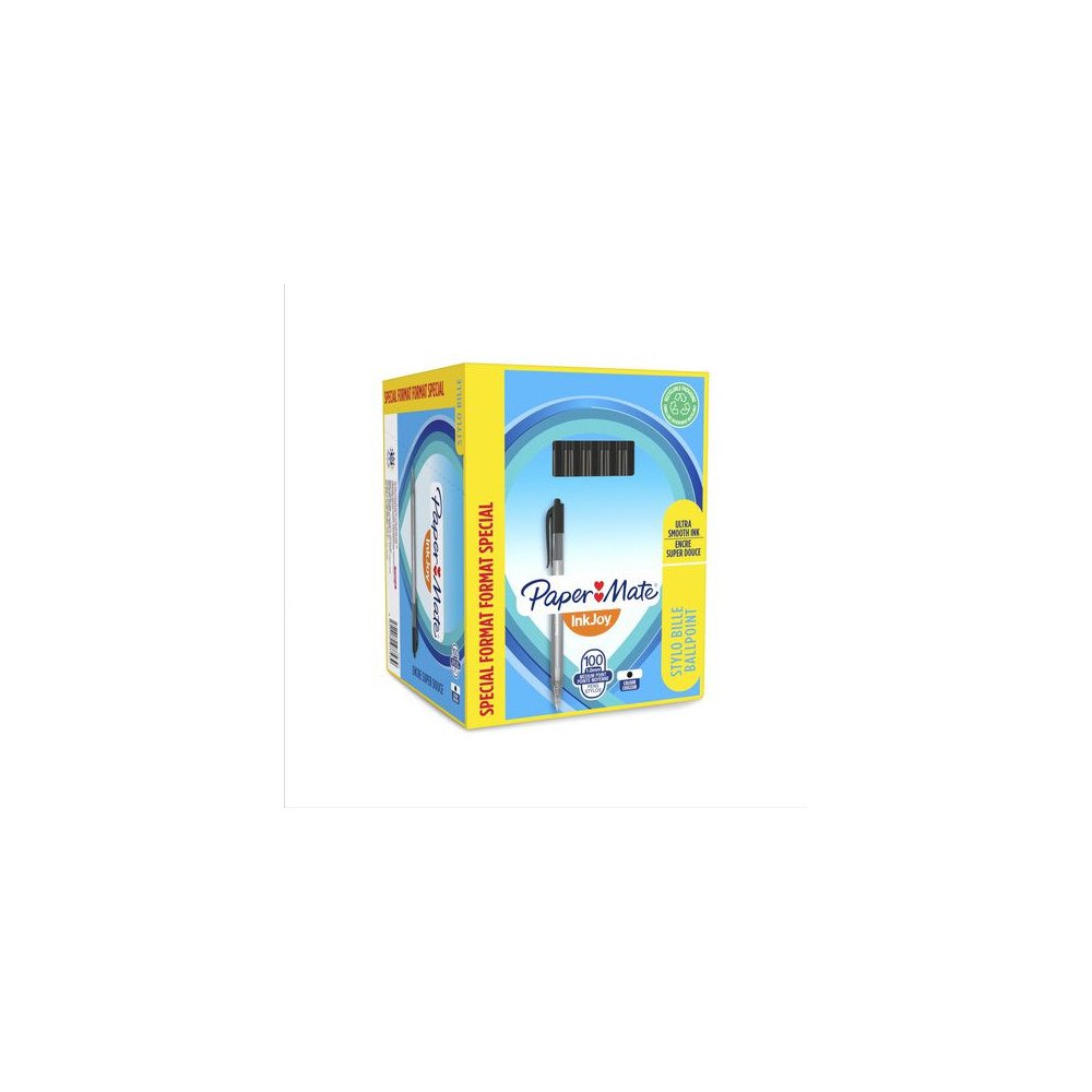 PAPER MATE Kulpenna Inkjoy 100 RT 1,0 svart (80+20)