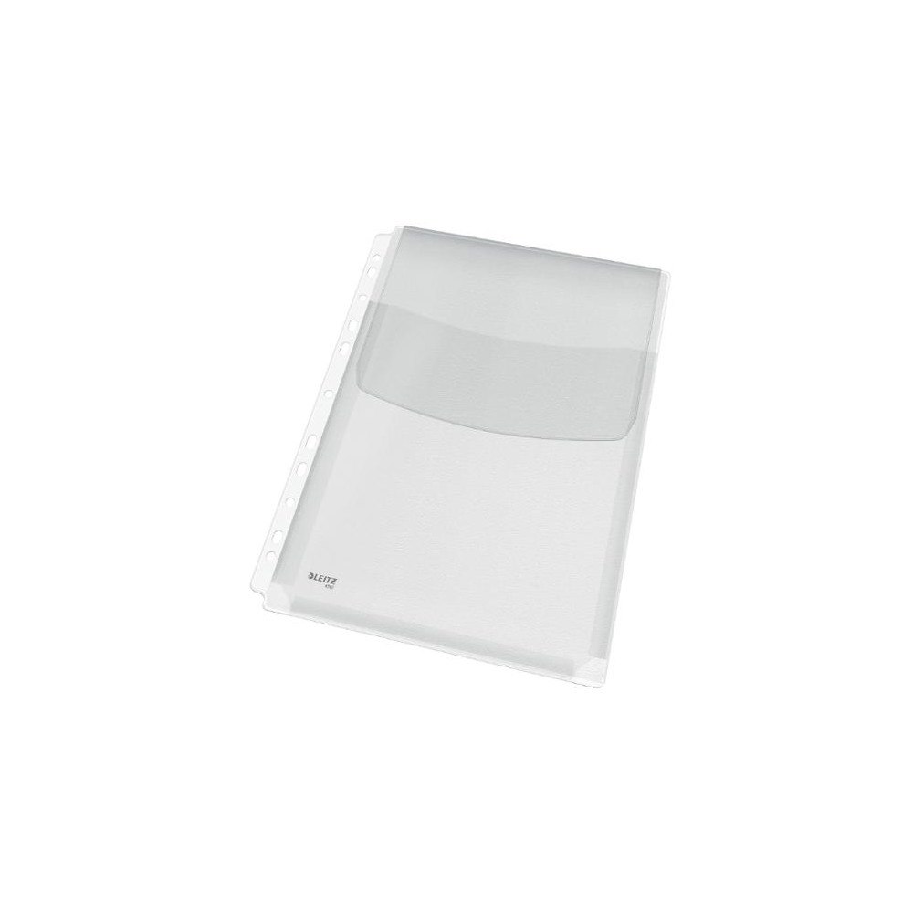 LEITZ Plastficka bälg PVC 0,17 med klaff 5/fp