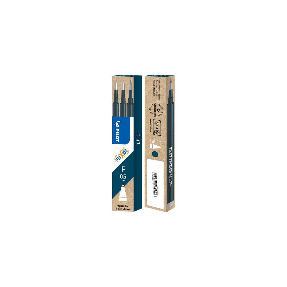 PILOT Refill PILOT Frixion 0,5mm svartblå 3/fp