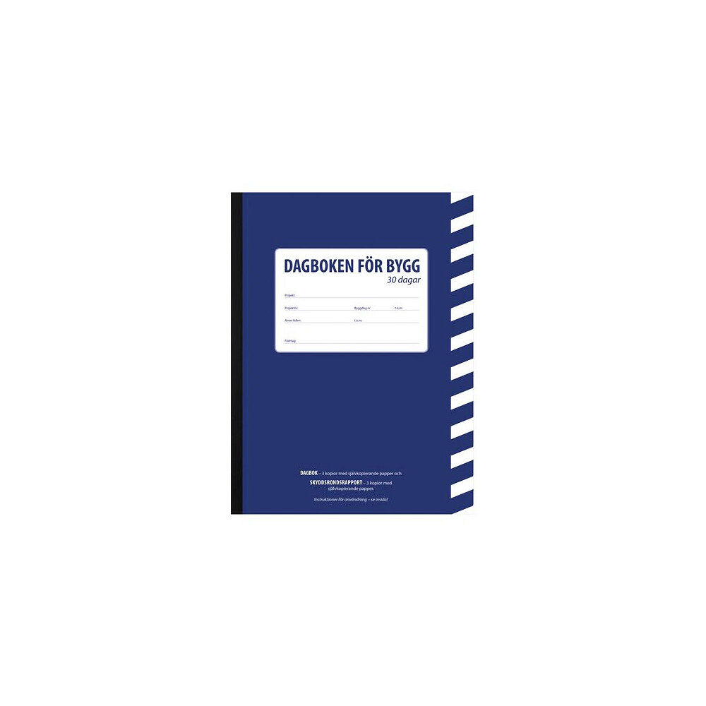 Burde Dagboken för bygg A4 30 dagar