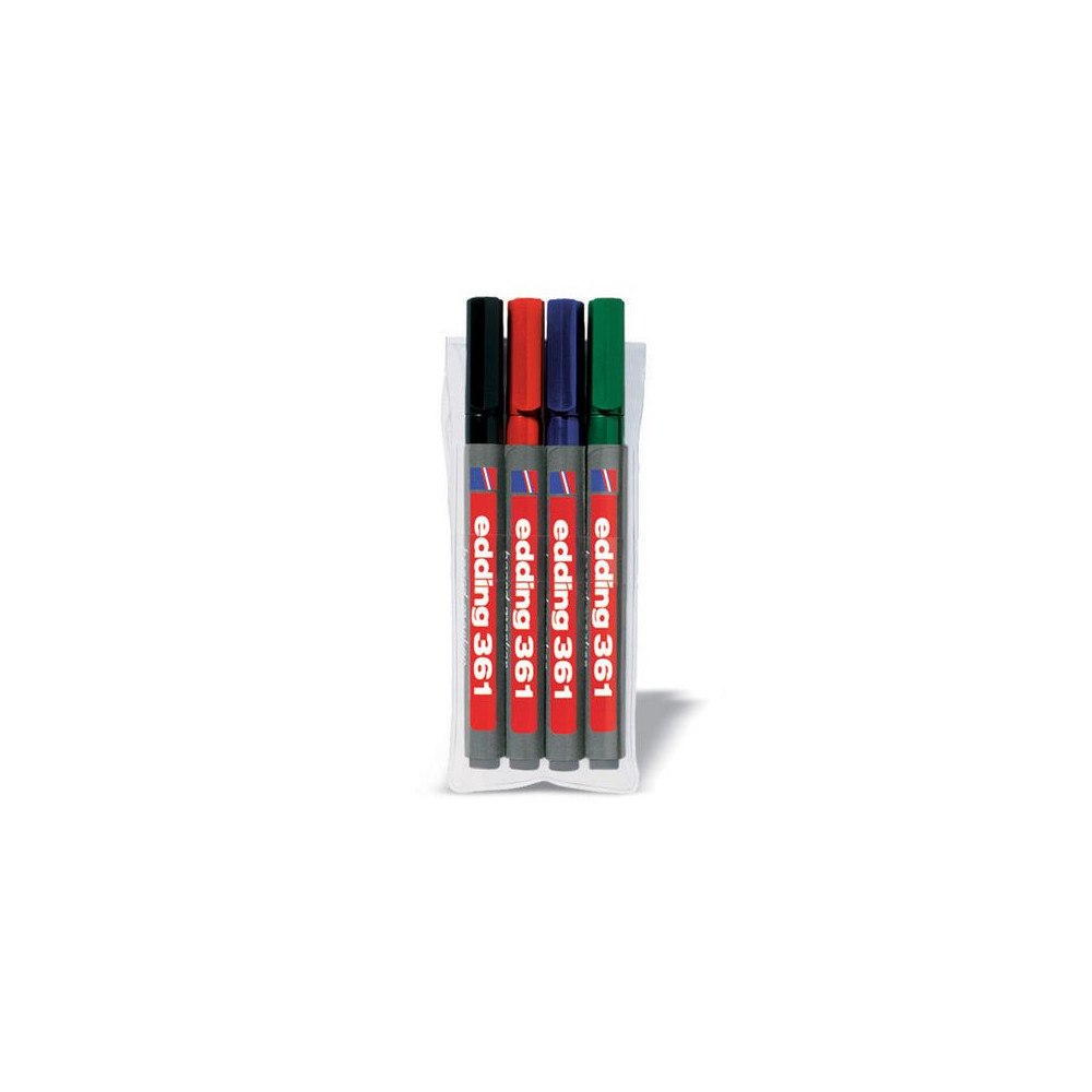 edding Whiteboardpenna EDDING 361 4 färger/fp