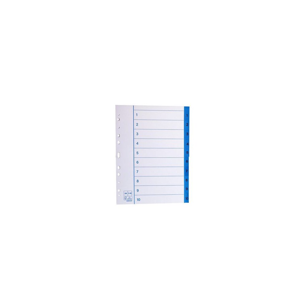 No Brand Pappersregister A4 1-10 10/fp