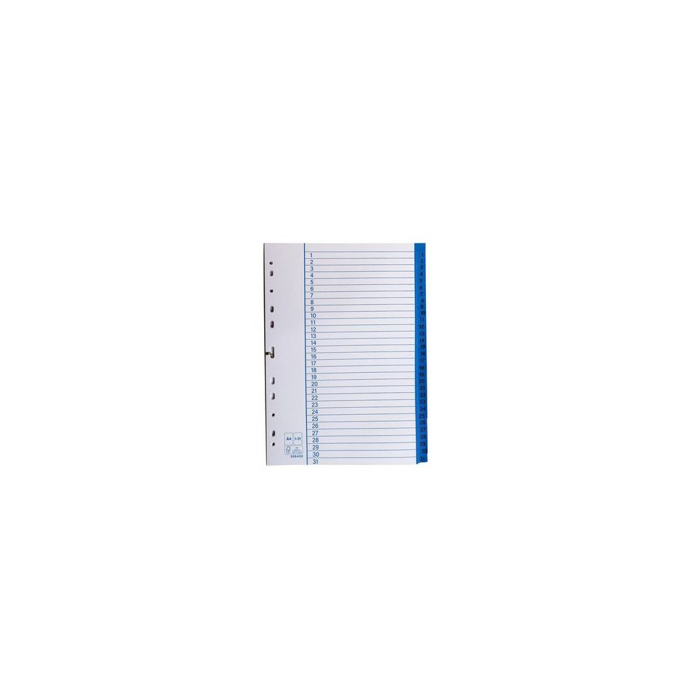 No Brand Pappersregister A4 1-31 10/fp