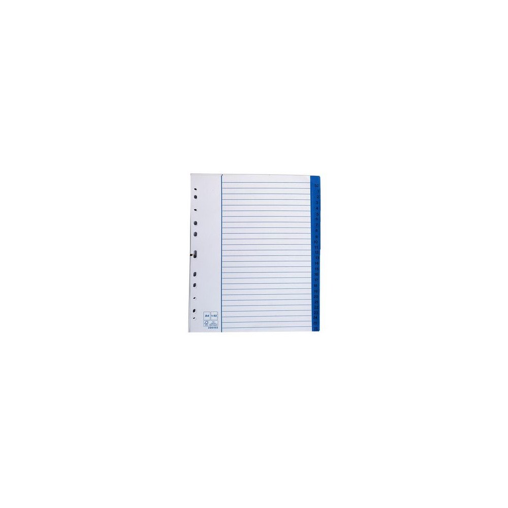 No Brand Pappersregister A4 1-52 5/fp