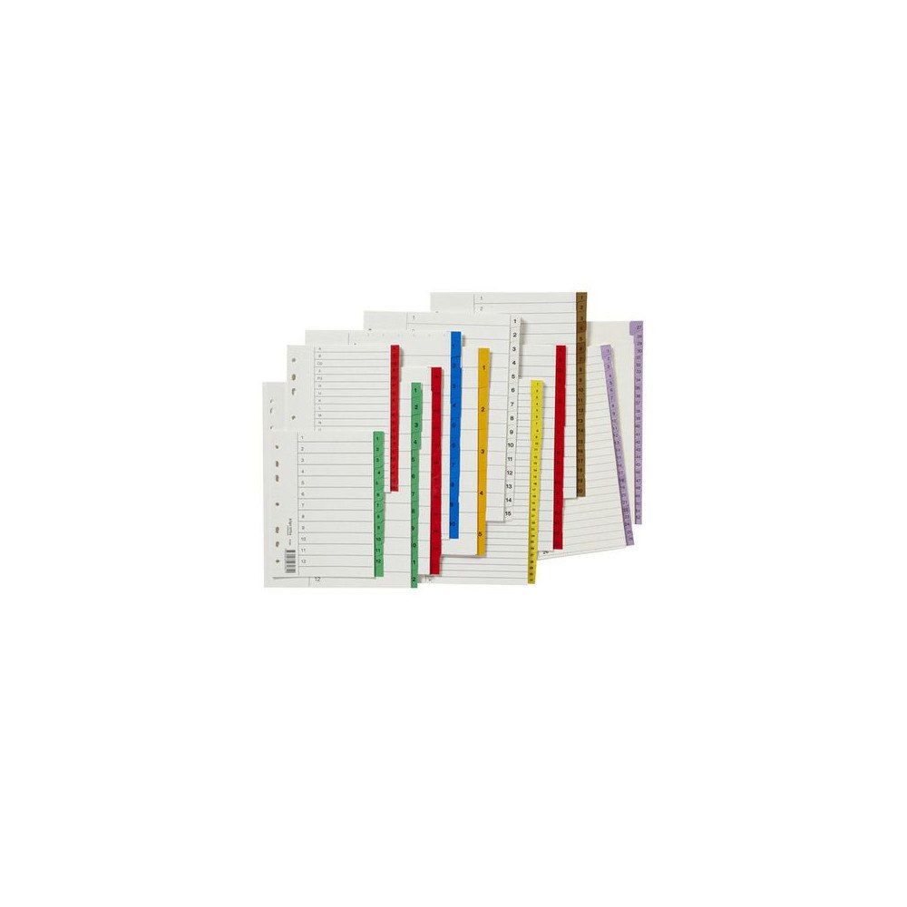 No Brand Register plastflik 1-20 brun 10/fp