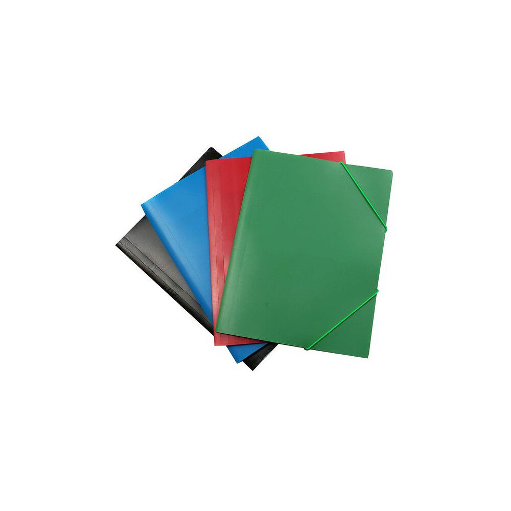 No Brand Gummibandsmapp PP 100% återv röd