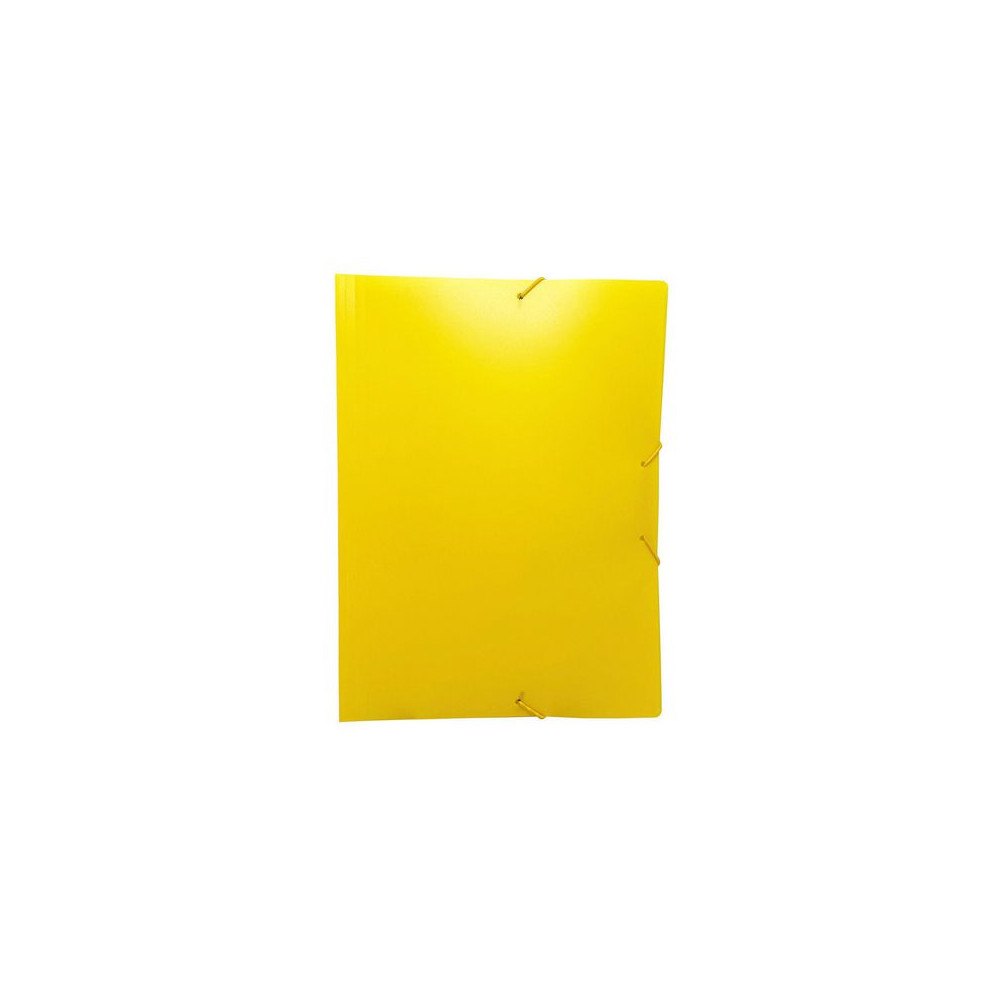 No Brand Gummibandsmapp u.kl. A4 plast gul