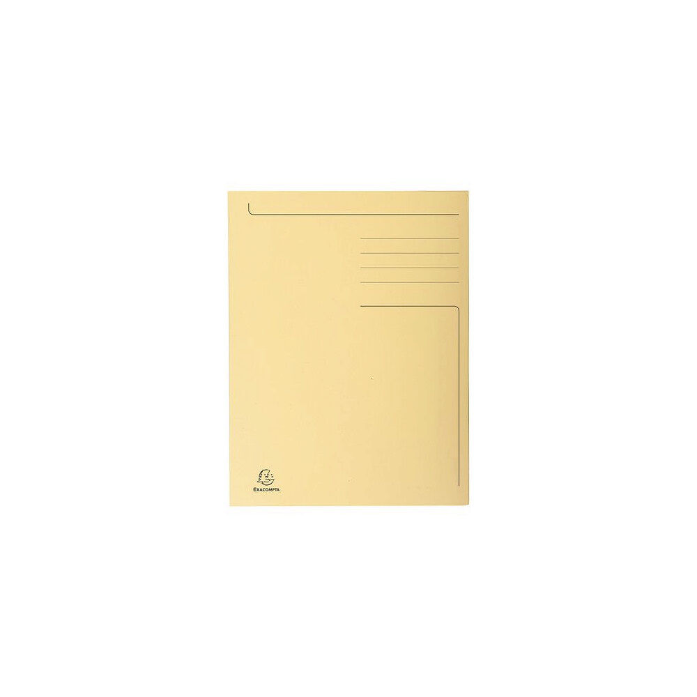 EXACOMPTA Mapp EXACOMPTA 3-kl kartong 280g A4 beig