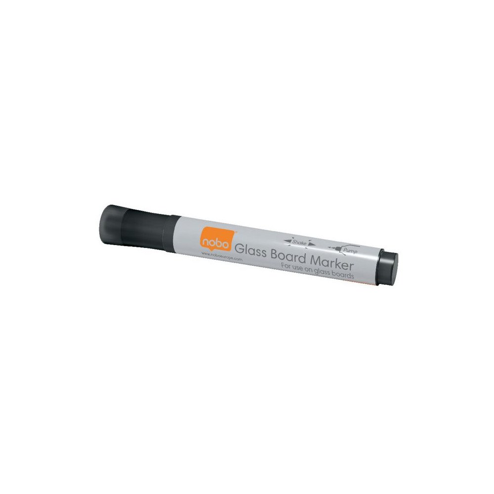 NOBO Whiteboardpenna NOBO glas svart 4/fp