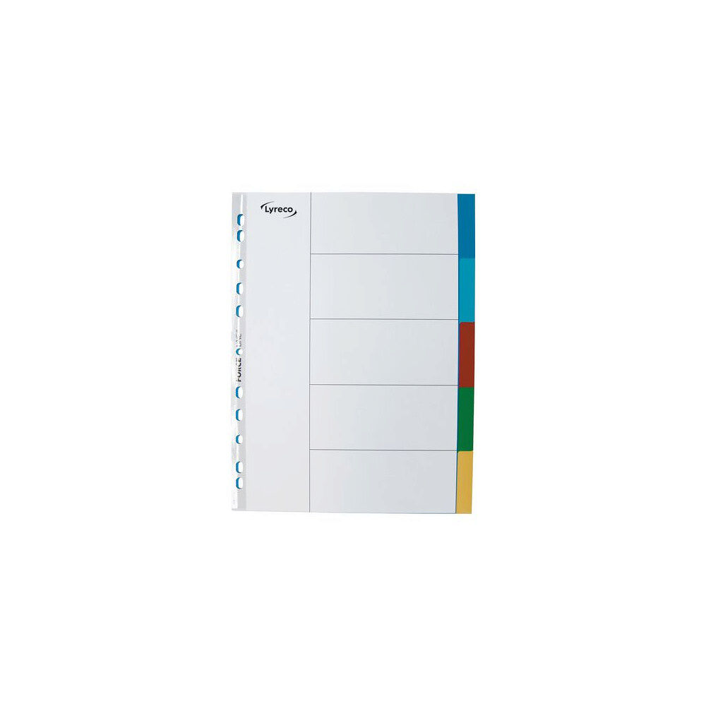 Lyreco Plastregister LYRECO A4 5-flik otryckta