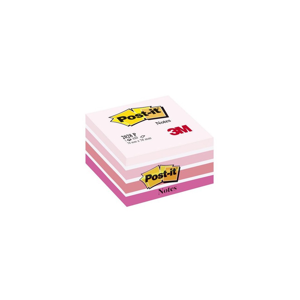 Post-it Notes POST-IT kub 76x76mm rosa/vit