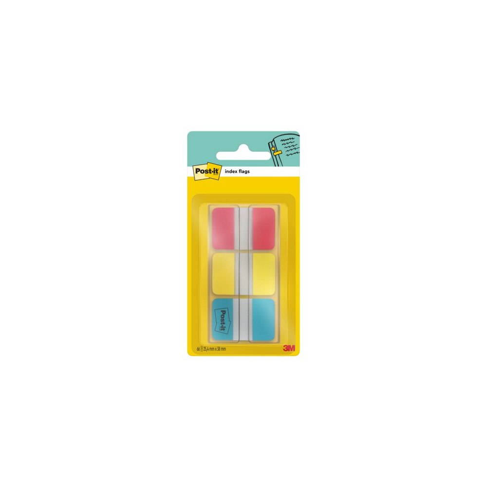 Post-it Index POST-IT stark 25,4x38,1r/g/b 66/fp