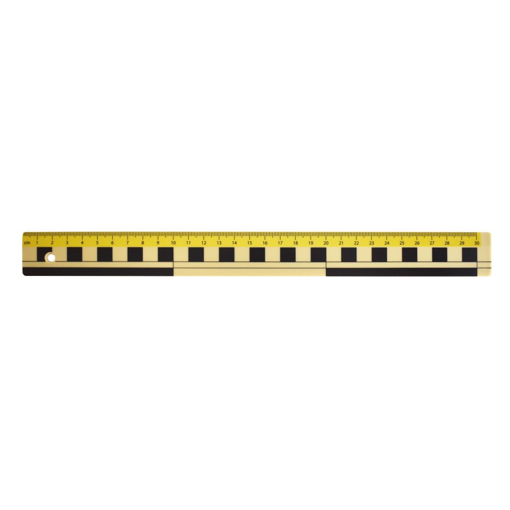 Helix Linjal 30cm dm/cm/mm-grader plast 10/fp