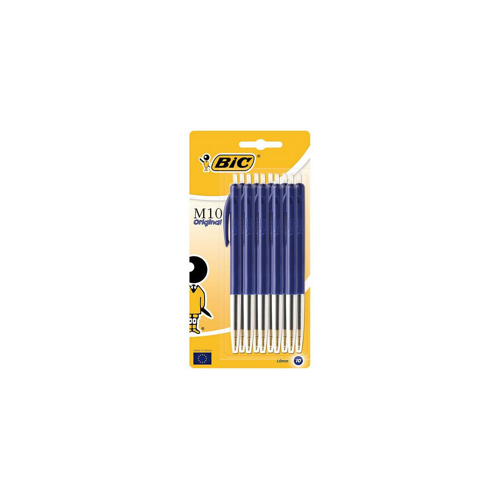 BIC Kulpenna BIC Clic M10 1,0 blå blis 10/fp