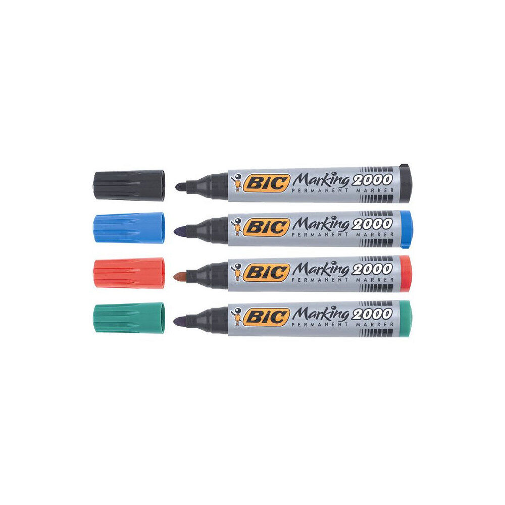 BIC Märkpenna BIC 2000 4 färger/fp