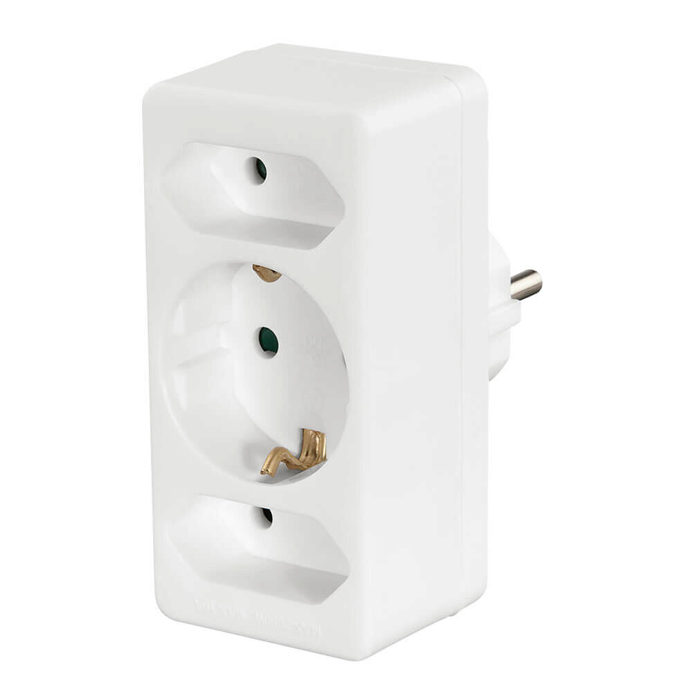 Hama Multikontakt 3-vägs Vit