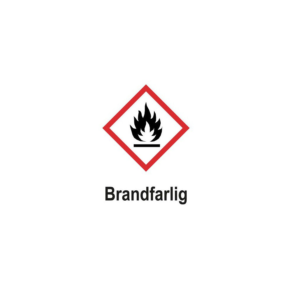 UNIGRAPHICS Skylt Brandfarlig A5 Plast