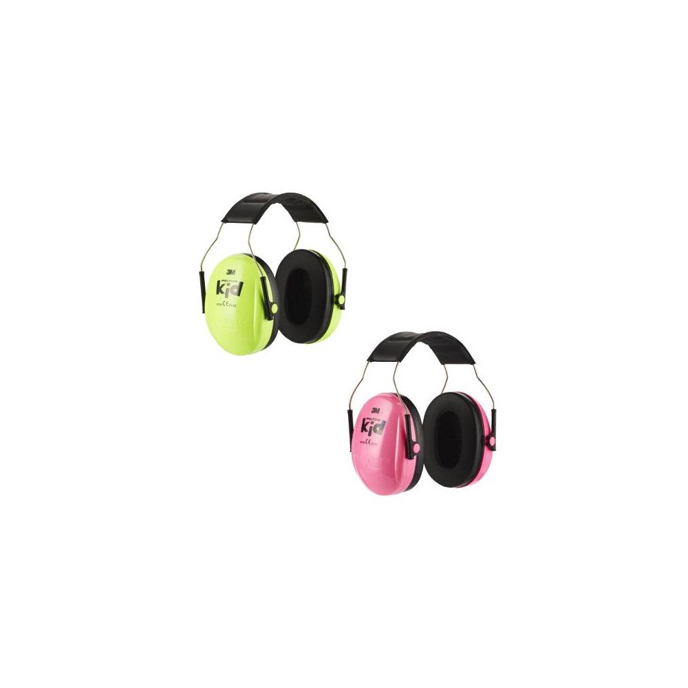 PELTOR Hörselkåpa 3M PELTOR KID neongrön
