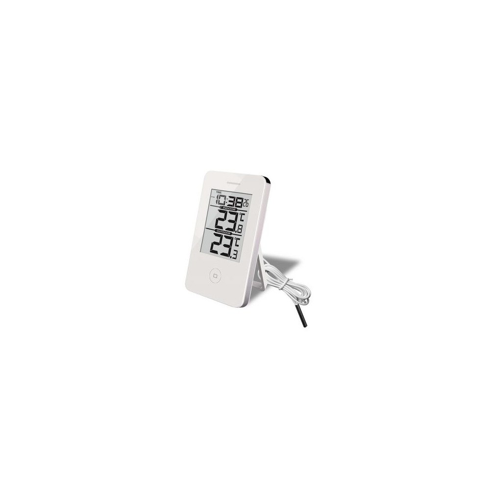 No Brand Termometer TF inne/ute digital + klocka