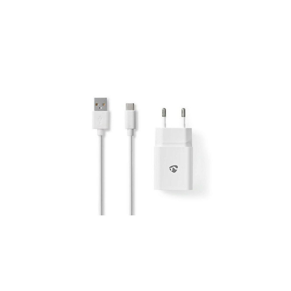 NEDIS Laddare vägg NEDIS GaN 2xUSB-A/C 1m vit