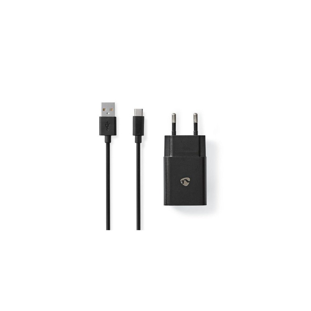 NEDIS Laddare vägg NEDIS 2.4 A USB-C 1m svart