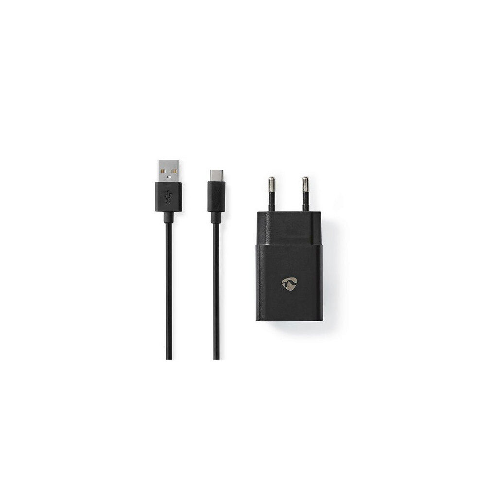 NEDIS Laddare vägg NEDIS 2.4 A USB-C 1m svart