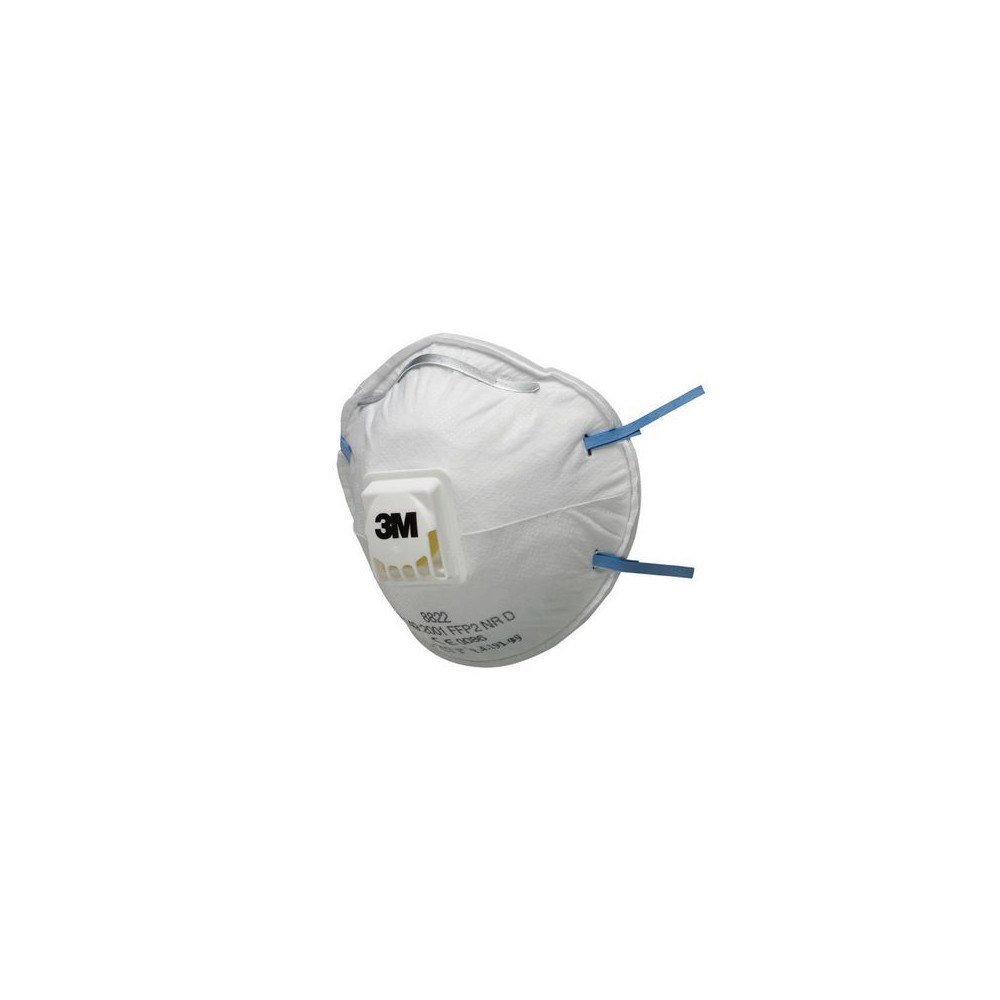 3M Andningsskydd 3M FFP2 8822 ventil 10/fp