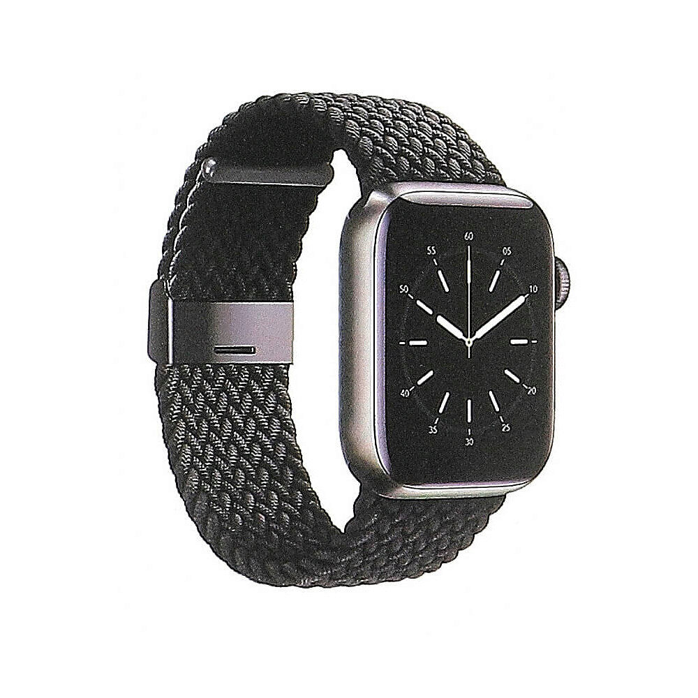 GEAR Watchband Braided BLACK Apple Watch 42/44/45