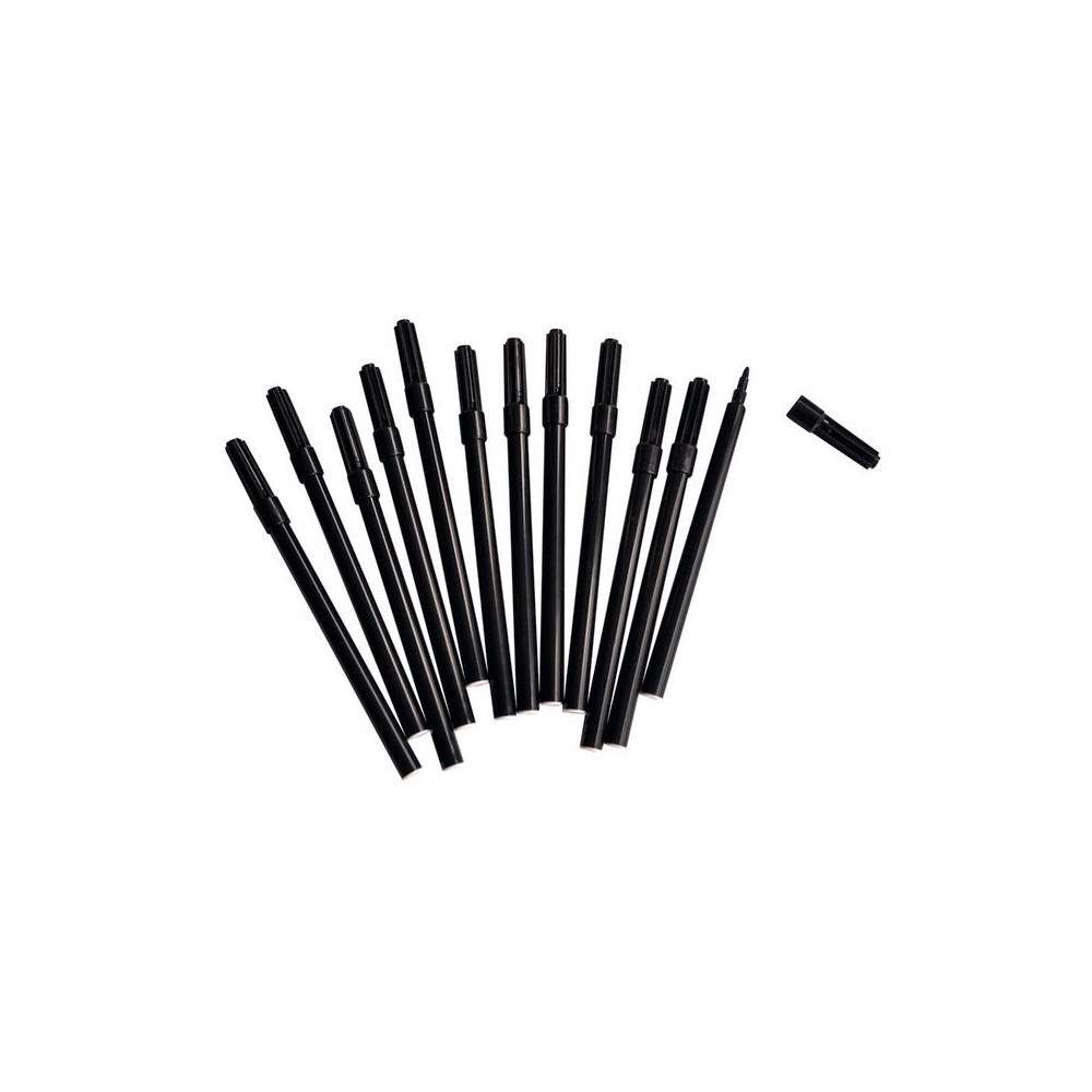 Playbox Fiberpenna fine svarta 12/fp