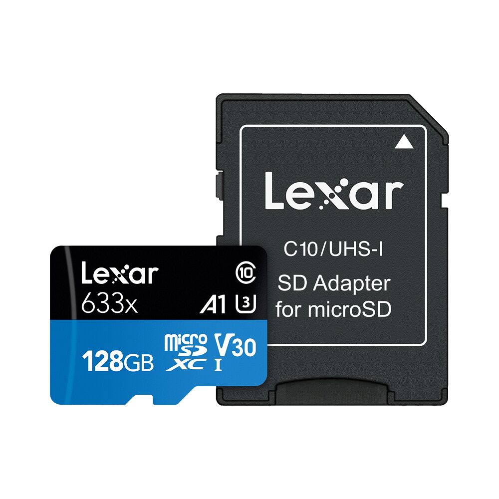 LEXAR Lexar microSDXC 633x UHS-I/A1/U3/10 R95/W45MB (V30) 128GB