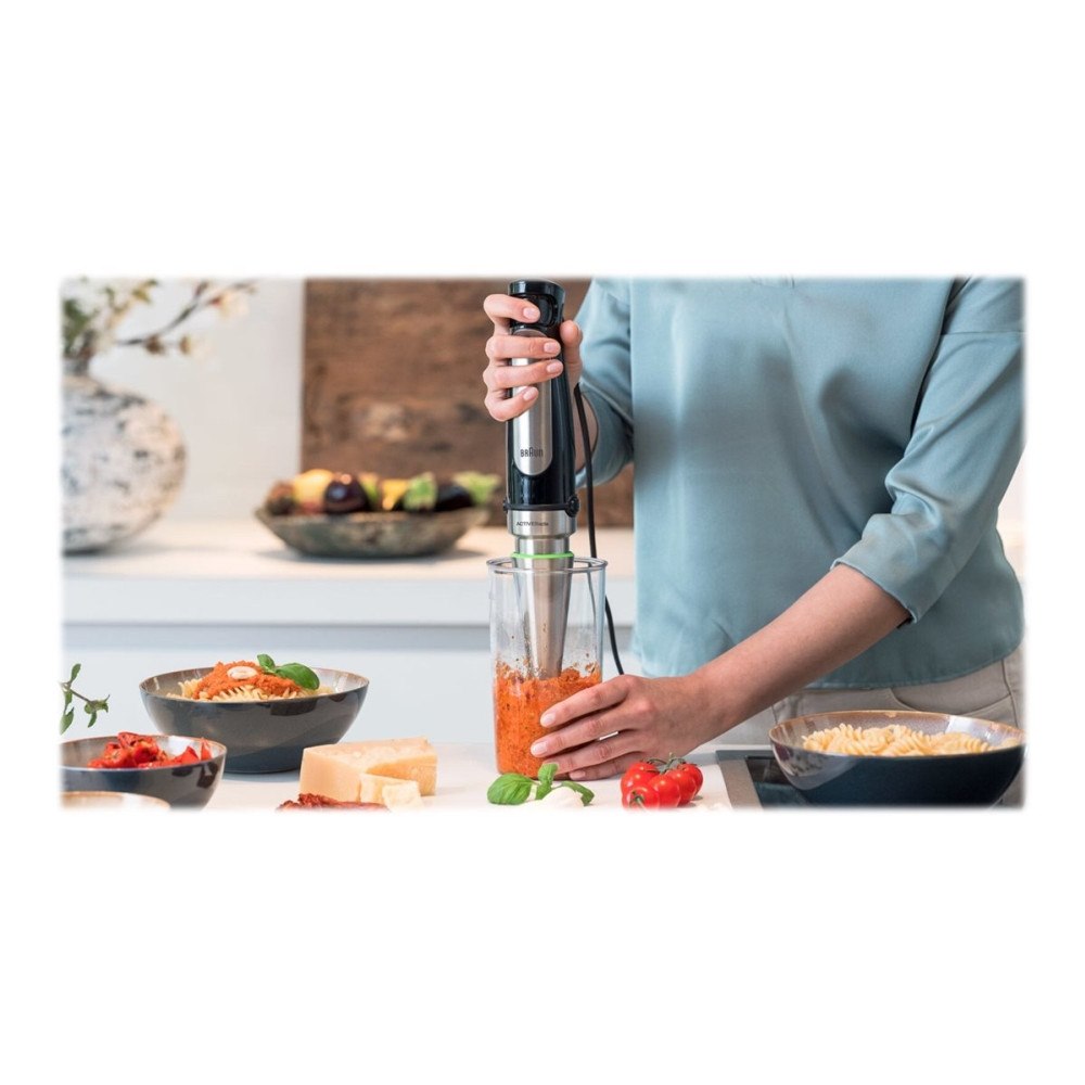 Braun Braun Multiquick 7 MQ 7087X - handmixer - "high-end"-svart/borstat rostfritt stål