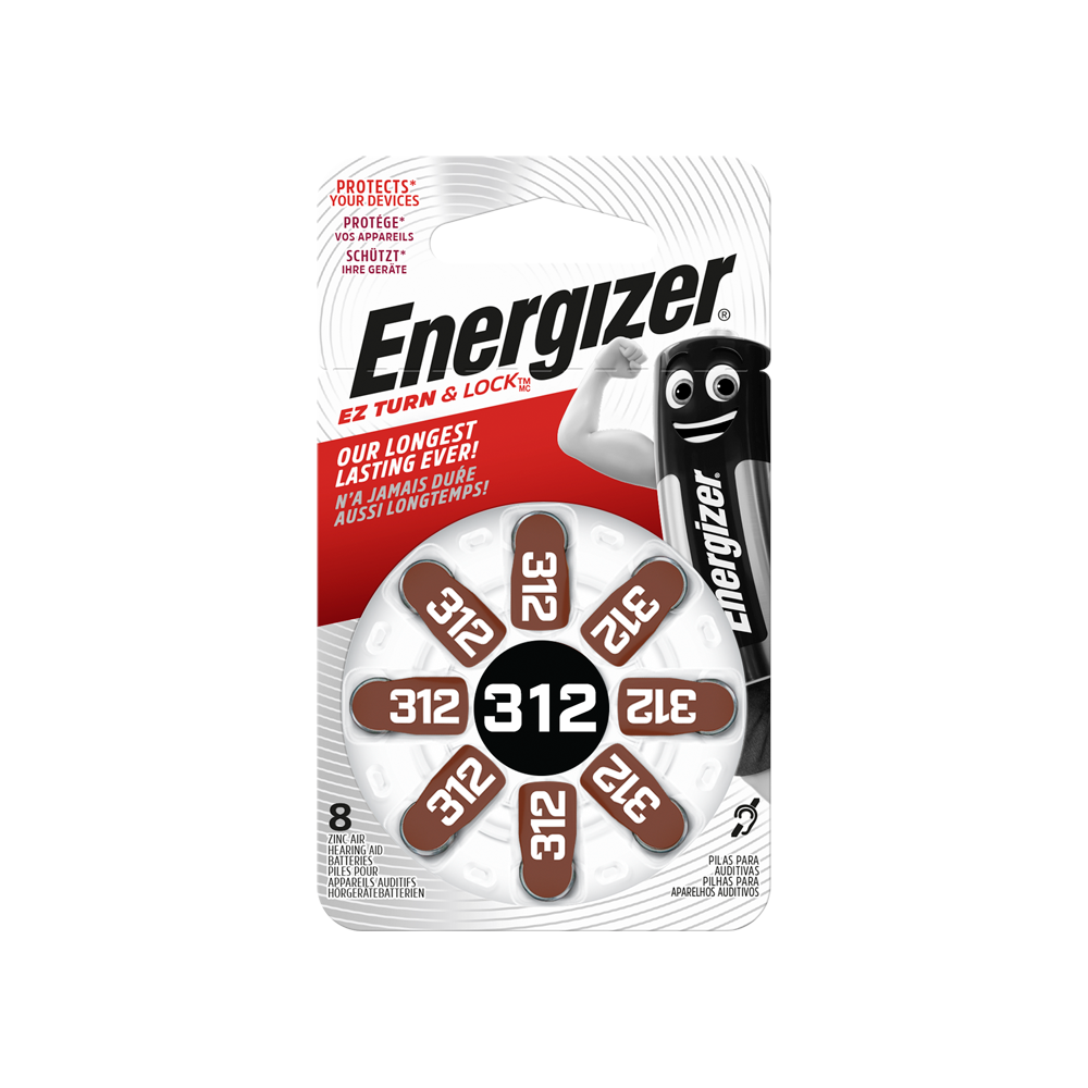 ENERGIZER Energizer Hearing Aid 312 -8 pack