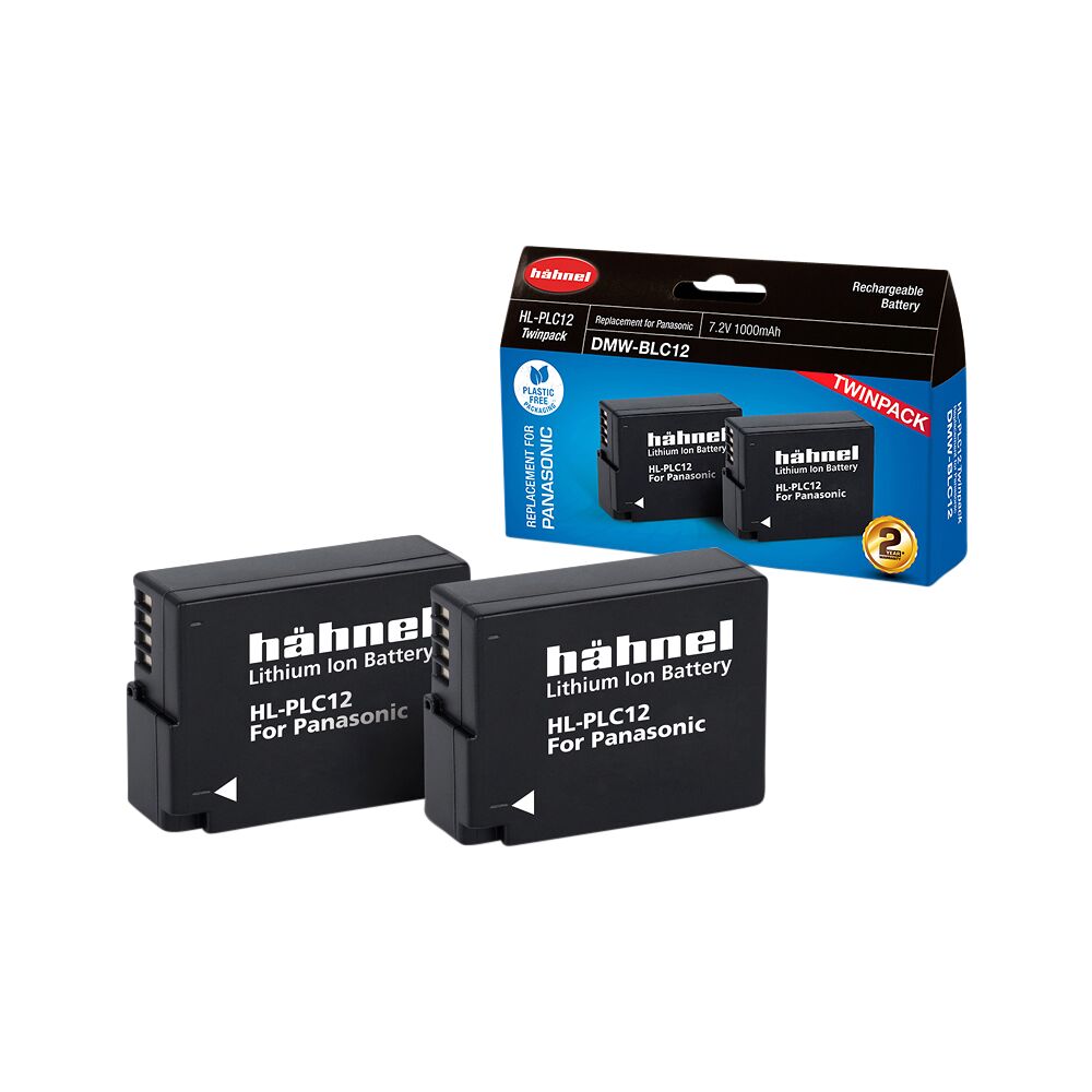 HÄHNEL Hähnel Battery Panasonic HL-PLC12 / DMW-BLC12 Twin Pack
