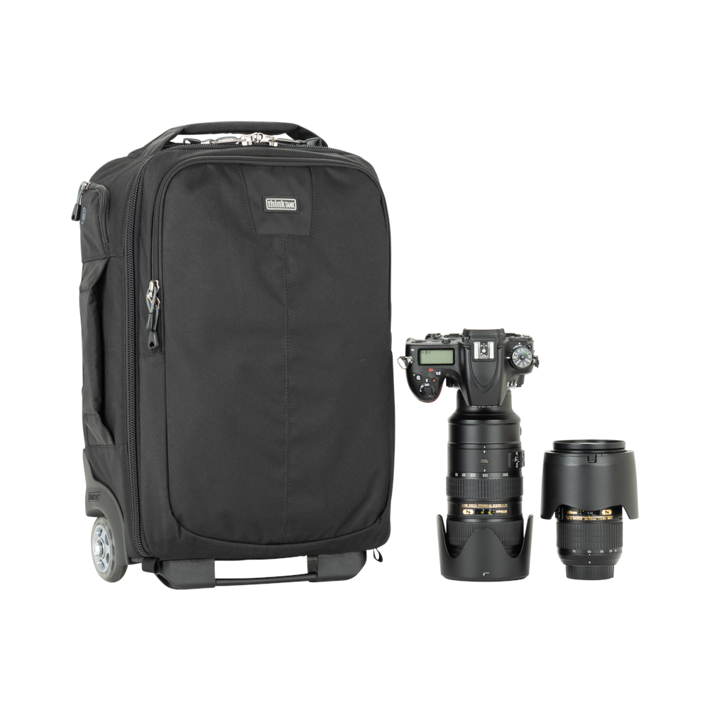 THINK TANK Think Tank Essentials Convertible Rolling Backpack, Black