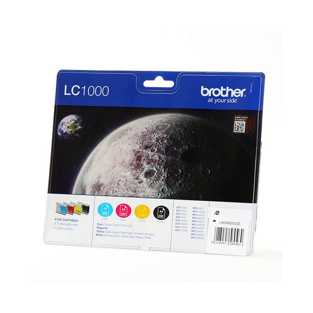 Brother Ink LC1000VALBPDR LC-1000 Multipack