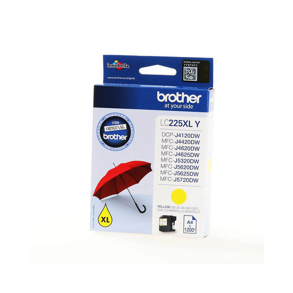 Brother Ink LC225XLY LC-225XL Yellow