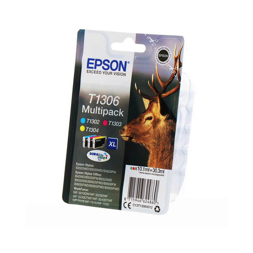 EPSON Ink C13T13064012 T1306 Multipack Stag