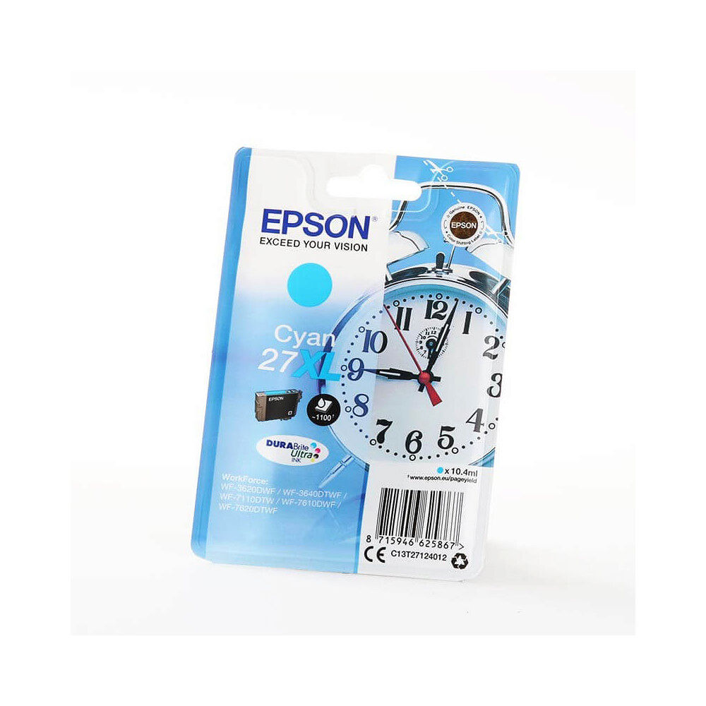 EPSON Ink C13T27124012 27XL Cyan Alarm Clock