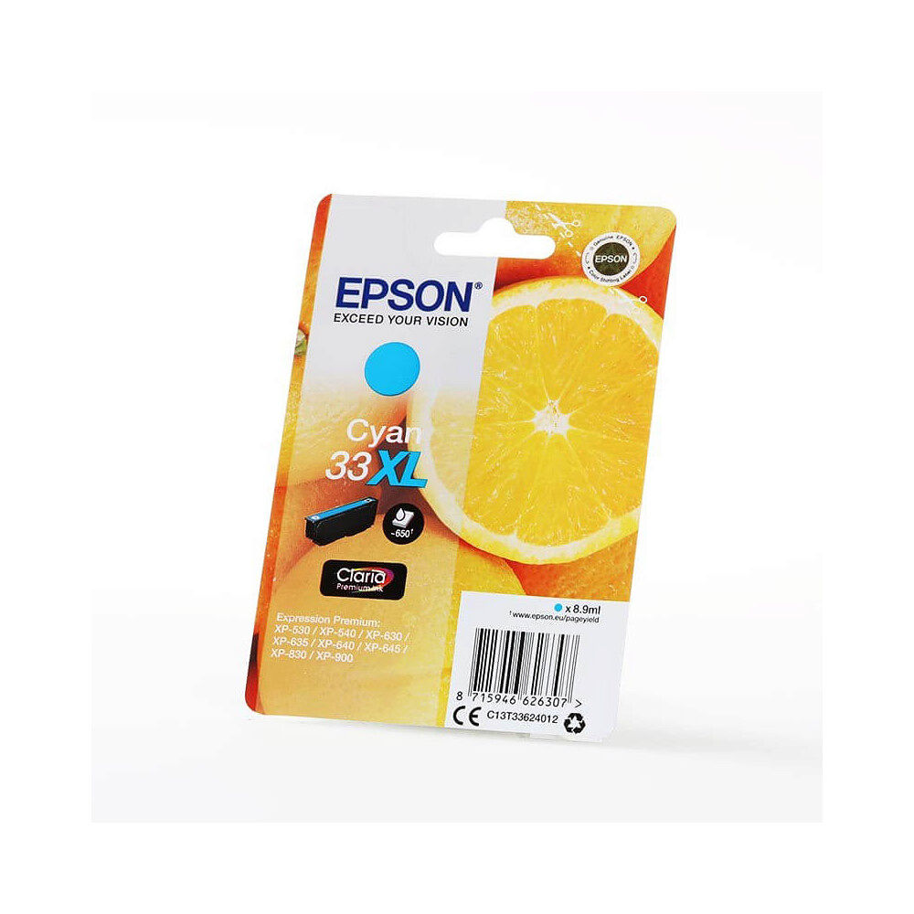 EPSON Ink C13T33624012 33XL Cyan Oranges