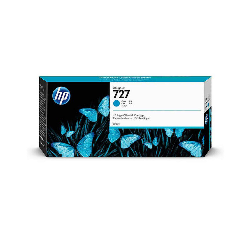 HP Ink F9J76A 727 Cyan 300ml