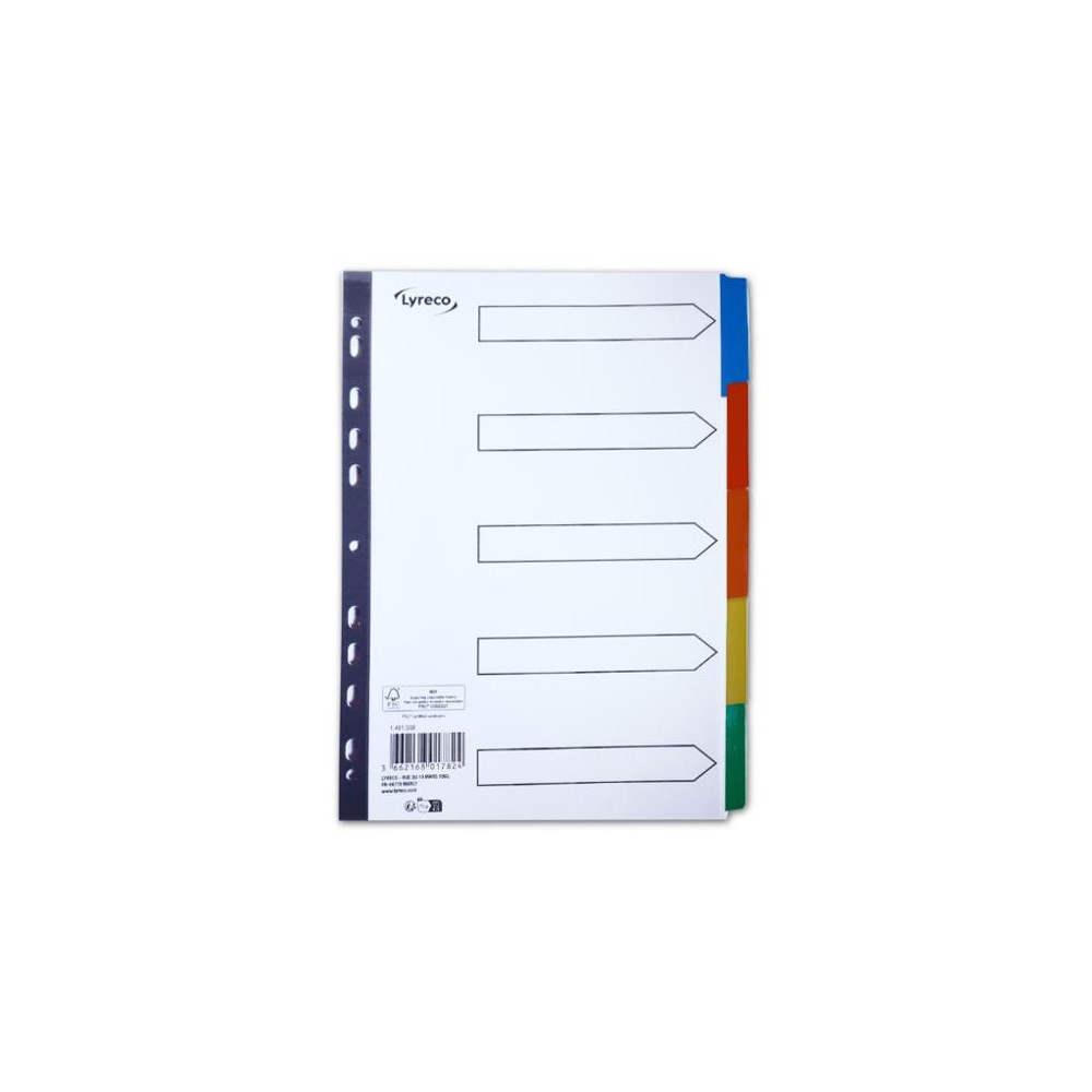 Lyreco Kartongregister LYRECO A4 5-flik